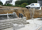Réalisation des fondations à Lurbe-Saint-Christau